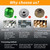 LIFSHP 24mm / 36mm Oil Filter Socket, Fuel Filter Cap Remover for 2003-2010 6.0L / 6.4L Ford Powerstroke Diesel-Green