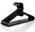 Plastic Hangers HD Heavy Duty, 40 Pcs. Black Color, Made in USA, 3/8” Thickness, Durable, Tubular, Lightweight, for Clothes, Coat, Pants, Shirts, Dress and More, TINEFF,