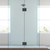 Alise Glass Shower Door Hinges, 180 Degree Shower Door Hinges for Glass Doors,Heavy Duty Stainless Steel Cabinet Hinges,Frameless Shower Doors Hardware Replacement Part,Black