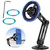 Universal 360° PRO Magnetic Suction Phone Holder Car,Alloy Folding Magnetic Cell Phone Holder for Car [Super Strong Magnet] Bracket Magnetic Dashboard Phone Car Mount for All Smartphone (Black)