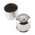 Rheedal 2Pcs 5.15inch Stainless Trailer Wheel Center Caps Push Through 5.12" Bore 4.95" Tall Top Removable Hub Cap for Truck SUV RV Wheel Rim, Chrome Wheel Cover