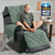 H.VERSAILTEX 100% Waterproof Recliner Chair Covers Anti-Slip Recliner Cover for Electric Power Lift Recliner Chair Washable Recliner Slipcover with Pocket, Elastic Straps for Pets, Dogs,Lily Pad/Beige