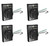 Solus SCO-338 120V Grounded Outdoor Convenience Outlet for Lamp Posts & Poles, SCO-338, UL Listed, Weather-Resistant with Protective Cover (Black, Set of 4)