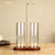 Moocervi Incense Holder, Hang Upside Down Incense Sticks Burner Holder Storage with Glass Ash Catcher,Ideal Gift (Brown)