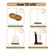 Moocervi Incense Holder, Hang Upside Down Incense Sticks Burner Holder Storage with Glass Ash Catcher,Ideal Gift (Brown)