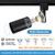 Hiiglxii Plug in Track Lighting with Power Cord, 8 Light LED Track Lighting Kit with Connectable Rails, GU10 Kitchen Track Lighting Fixtures Wall Mounted Plug in Ceiling Light Black - No Bulbs