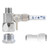 Feed Water Adapter Water Line Splitter,Brass Water Supply Valve,Faucet Valves,Feed Water Adapter for Refrigerators, Ice maker, Reverse Osmosis,RO Water Filter Systems