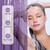 AmazerBath Purple Shower Curtain Liner Luxury, EVA Soft Clear Heavy Duty Shower Curtain and Liner 2-in-1, 72x72 Plastic Weighted Bathroom Liner, 12 Rustproof Grommets & 3 Heavyweight Stones