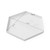 Becko US Stackable Puzzle Sorting Trays Jigsaw Puzzle Sorters with Lid Puzzle Accessory for Puzzles Up to 1500 Pieces, 8 Hexagonal Trays (White)