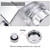 EVIL ENERGY Radiator Coolant Overflow Tank,Coolant Recovery Tank 1L Aluminum Universal