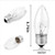 60W Incandescent Torpedo Tip Chandelier - 60W Equivalent Medium E26 Candelabra, TipIncandescent Clear Dimmable Light Bulbs and Medium E26 Base,Transparent Candle Light Bulbs for Chandeliers (12)