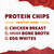 WILDE Barbeque Protein Chips, 12g Protein, 1.34 oz Bags, Pack of 8