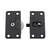 Maxmoral 2 Sets Black Sliding Cabinet Hardware Components Home Wardrobe Door Nylon Pulley Furniture Fitting Suitable for Windows