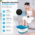 KNQZE Collapsible Foot Spa Bath with Heat & Bubble, Foot Soaking Tub with Timer and Red Light, 16 Rollers & Pumice Stone, Enjoy Warm Water Foot Bath, Gift for Wife and Mom, Blue