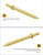 WEDO Air Hammer Pneumatic Chisel Bit,Non-Sparking Air Chisel,Tapered Head,Length 125mm,0.394 inch(10mm) Shank,Aluminum Bronze, DIN Standard, BAM & FM Certificate