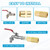 PATIKIL 1/8" x 1/8" Brass NPT Coupler, 6 Pack Female Hex Head Pipe Fitting Coupling for Home Plumbing Pipes Shower Head Bases Coupling, Gold