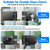Ranbo Double-Sided Glass Door Lock, 304 Stainless Steel, Brushed Black