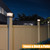 VOLISUN Solar Post Cap Lights Outdoor 4Pack, with Edison LED Bulbs, 2 Brightness Setting, Fence Post Lights Solar Powered for Garden Fence Deck Mailbox Yard Porch, Fits 4x4 6x6 Posts(Slate White)