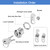 Cylinnda Cabinet Locks (3 Pack, Zinc Alloy), Keyed Alike Cam Lock for Tool Box, RV Storage, Mailbox, 5/8"