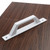 Semetall Barn Door Handle 175mm Hole Center Solid Steel White Flush