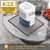 Powrocket Dehumidifier Drip Pan for Leaks, 12'' x 10'' Dehumidifier Mat with Raised Edge, Non-Slip Waterproof Drip Pan for Dehumidifiers, Prevent Water Leakage and Floor Damage, Gray