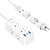 European Travel Plug Adapter, Olcorife Universal Travel Adapter for EU UK US AUS, 6 Outlets 3 USB Ports with 5ft Extension Cord, International Power Adapter for US to Europe UK AUS