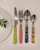 The Original Brink House Eclectic Collection Mix & Match Stainless Steel Cutlery Set with Multicolored Handles / 16 pieces with Metal Stand/Lifestyle utensils for home, apartment, dorm, outdoor The Original Brink House Eclectic Collection Mix & Match Stainless Steel Cutlery Set with Multicolored Handles / 16 pieces with Metal Stand/Lifestyle utensils for home, apartment, dorm, outdoor