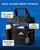 Upgraded 3 Rings Zipper Binder Organizer 3 Inch Zippered Binders with Strap Large Zip Up Portfolio Folder Bag with 9 Pockets 13“ 14” Laptop Compartment for Office Travel, Black