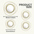 sxnzequnze 4 Piece Gold Round Wall Mirror Set Modern Metal Circle Home Decor for Living Room Bedroom Entryway 11/9 in Decorative Mirrors Minimalist Wall Art for Home