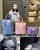 Expandable Rolling Duffle Bag, Travel Tote Bag with wheels, Large Waterproof Carry On Overnight Bag Hospital Bag Weekender with Spinners & Wet Pocket Deep Blue