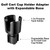 WishDirect Golf Cart Cup Holder Adapter, Universal Expandable Golf Cart Heater Holder Compatible with 16 Oz/1 Lb Propane Tank and Most Golf Carts