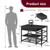 ENOXEN 3D Printer Stand with Filament Storage - Heavy Duty 3-Tier 3 D Printer Table Shelf with 2 Fabric Drawers, 3 D Printing Desk for Tools and Supplies（Black）
