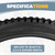 WEEROCK 29 x 2.3 (57-622) MTB Bike Tire Two Pack 29 Inch Tires Folding Bead Replacement Tyre Mountain Bicycle Tires with Inner Tubes for 29" Bicycles, Black