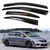 Fits for 2006-2011 Honda Civic 4 Door Sedan JDM 3D Wavy Mugen Style Window Visors Rain Guards Deflectors
