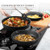 Vinchef 9.5 Inch Nonstick Frying Pan with Lid, Cast Aluminum