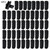 50 PCS 1 inch Greenhouse Clamps Clips 26mm Black ABS Snap Clamp Tube Clip Garden Buildings Tube Clip for Greenhouse Film, Sunshade Nets, Frame Shelters (Outer Ø 1.26”inner Ø 1”)