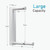 Mzzelry Hanger Organizer Stacker, Magnetic Hanger Holder for Laundry Room, Retractable Clothes Hanger Storage Rack Fits Washing Machine and Dryer, Holds Up to 50 Multi-Type Hangers (White)