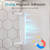 Mzzelry Hanger Organizer Stacker, Magnetic Hanger Holder for Laundry Room, Retractable Clothes Hanger Storage Rack Fits Washing Machine and Dryer, Holds Up to 50 Multi-Type Hangers (White)