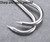 HONSHEN 6 Pack 12mm Heavy Duty Meat Hooks, 10 inch Stainless Steel S-Hooks Meat Processing Butcher Hook