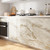 FunStick 36"x200" Thick Gold Beige Marble Contact Paper Peel and Stick Countertops for Kitchen Cabinet Wallpaper Waterproof Removable Marble Wall Paper Vinyl Wrap for Bathroom Counter Tops Table Desk