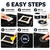 MendMight Black Quartz Countertop Repair Kit, Professional Tile, Marble and Granite Repair Kit for Edge Chips, Cracks, Scratches and Holes on Quartz, Marble, Porcelain and Other Stone Surfaces