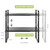 Across-Star Expandable Cabinet Shelf Organizer Rack, Stackable Kitchen Countertop Organizer Storage Shelves, Adjustable Height Pantry Counter Shelf Riser Spice Rack (Black, 2 Pack)