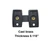 QCAA Solid Brass Shutter Bar/Door Latch, 7/8" x 2-3/32", Matte Black, 2 Pack, Made in Taiwan