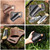 Gentlestache Leather Pocket Folding Knife Sheath for Belt - Cross Draw Pocket Organizer Open Top for 5 inch Folding Knife - Horizontal Carry Multitool Sheath - EDC Belt Organizer, Darkbrown
