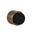 EVI Door Stoppers | Brass Door Handle Stopper - Adhesive and Screw Installation - Protector Rubber - 1.1x1.1In Aged Leather Finish Doorstop