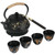 Jotboom 28oz Cast Iron Teapot with 4 Cups, Tea Kettle for Stovetop Safe