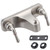 Tub/Shower Faucet 8" with Diverter for RV/Mobile Travel Home, Economical Two Handle Classic Shower Faucet Center-Set (Brushed Nickel)