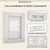 Keonjinn 16x24 Inch LED Bathroom Mirror with Lights, HD Tempered Grass