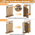 Hidden Door Pivot Hinge, 570LBS Load Capacity Heavy Duty Hidden Door Bookcase Hinge 360° Rotation Solid 304 Stainless Steel Hidden Door Hardware Kit for Murphy Door, Secret Bookcase, Bookshelf Door