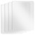 4Pcs Clear Plastic Placemats 15.7x11.8 in Matte Transparent Heat Resistant Washable Table Mats, Clear Table Mat Large Vinyl Placemats Wipeable for Hard Plastic Table Protector,Dining,Kitchen,Crafting